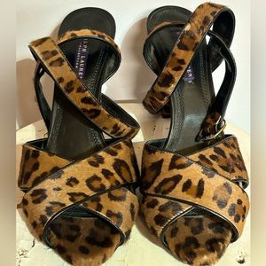 Ralph Lauren Purple Label Leopard Print High Heels